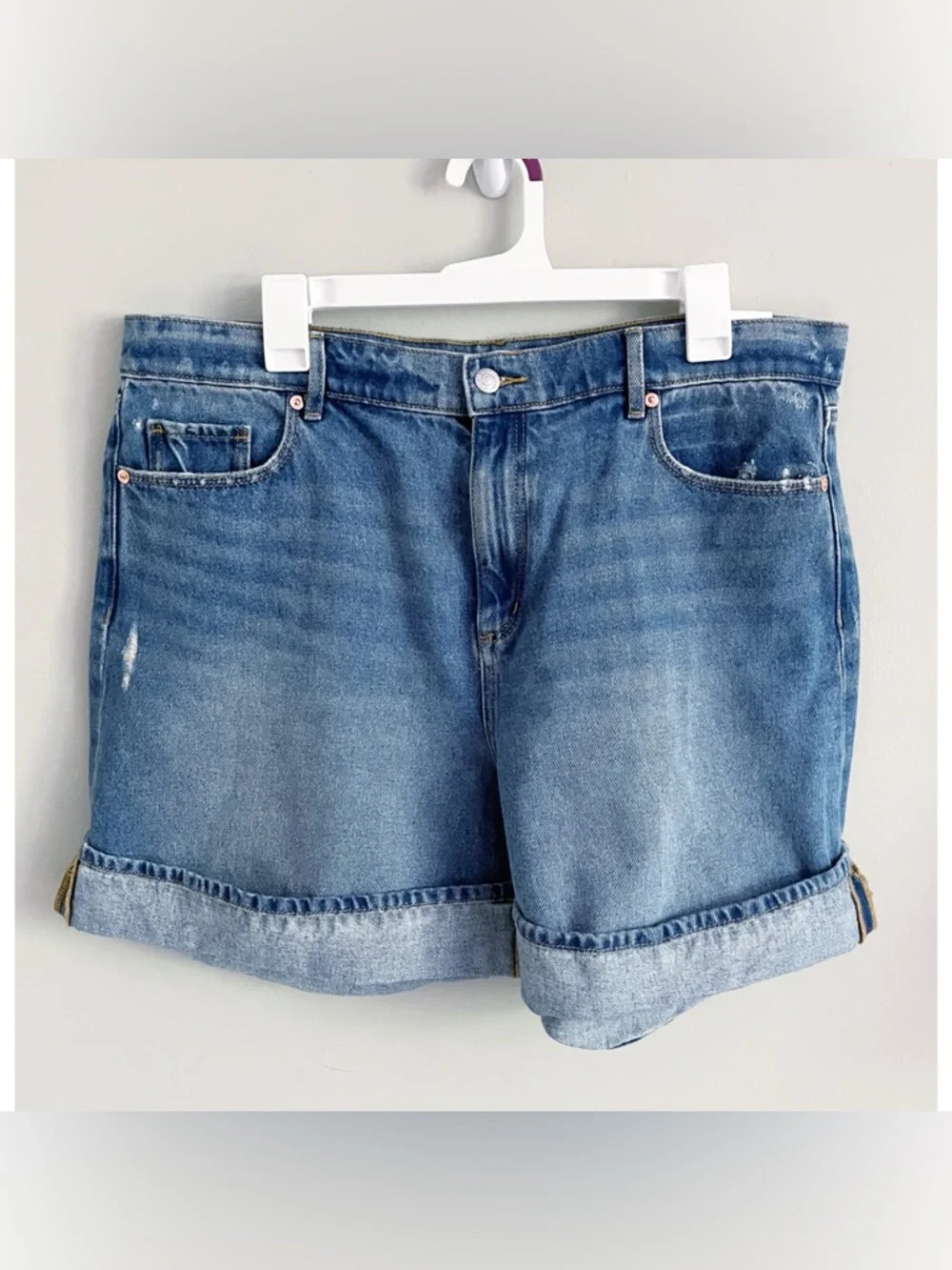 Loft The Cuff NWT Jean shorts sz 14 High Rise